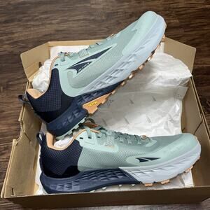 Altra Timp 5 Trail Men’s Trail Running Hiking Shoes Green/ Gray Size 9. New
